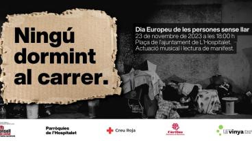 Ningú dormint al carrer Dia Europeu de les persones sense llar