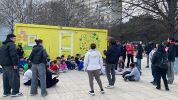 amb altres en xarxa: infants i monitores de les tres entitats hem passat una tarda molt especial